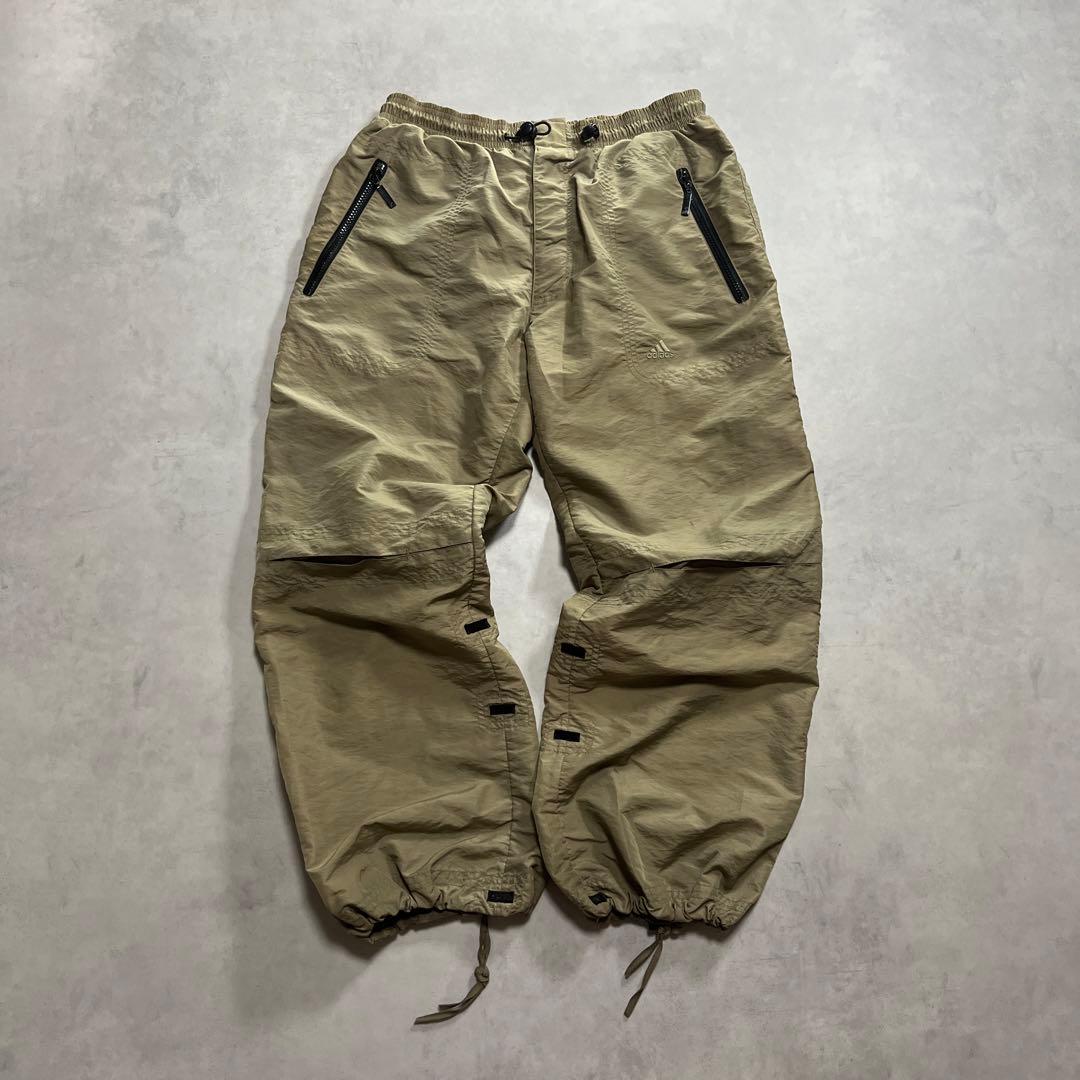 00s old adidas ナイロン テック カーゴパンツ アクションプリーツ