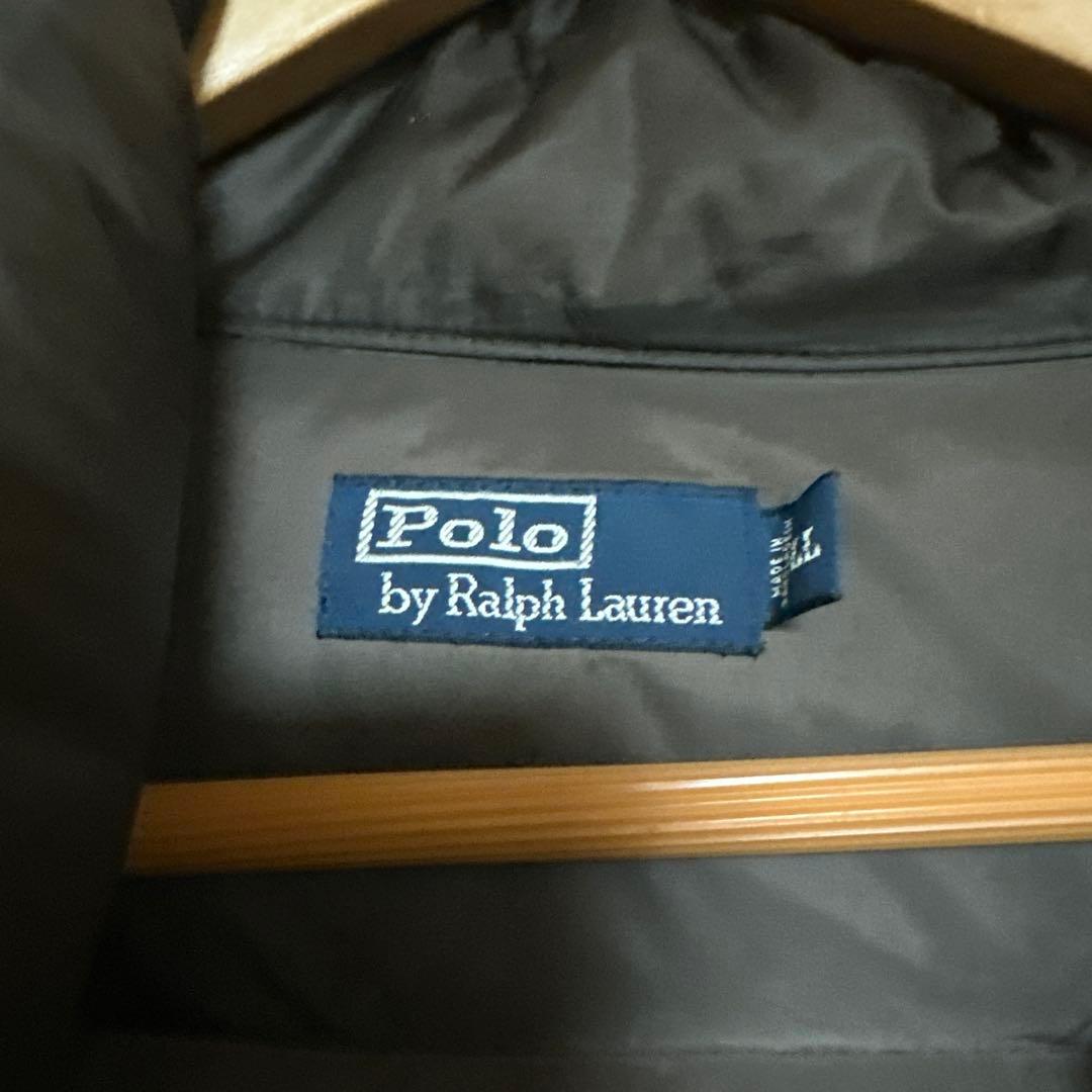 ポロラルフローレンダウンジャケット　茶色　LL