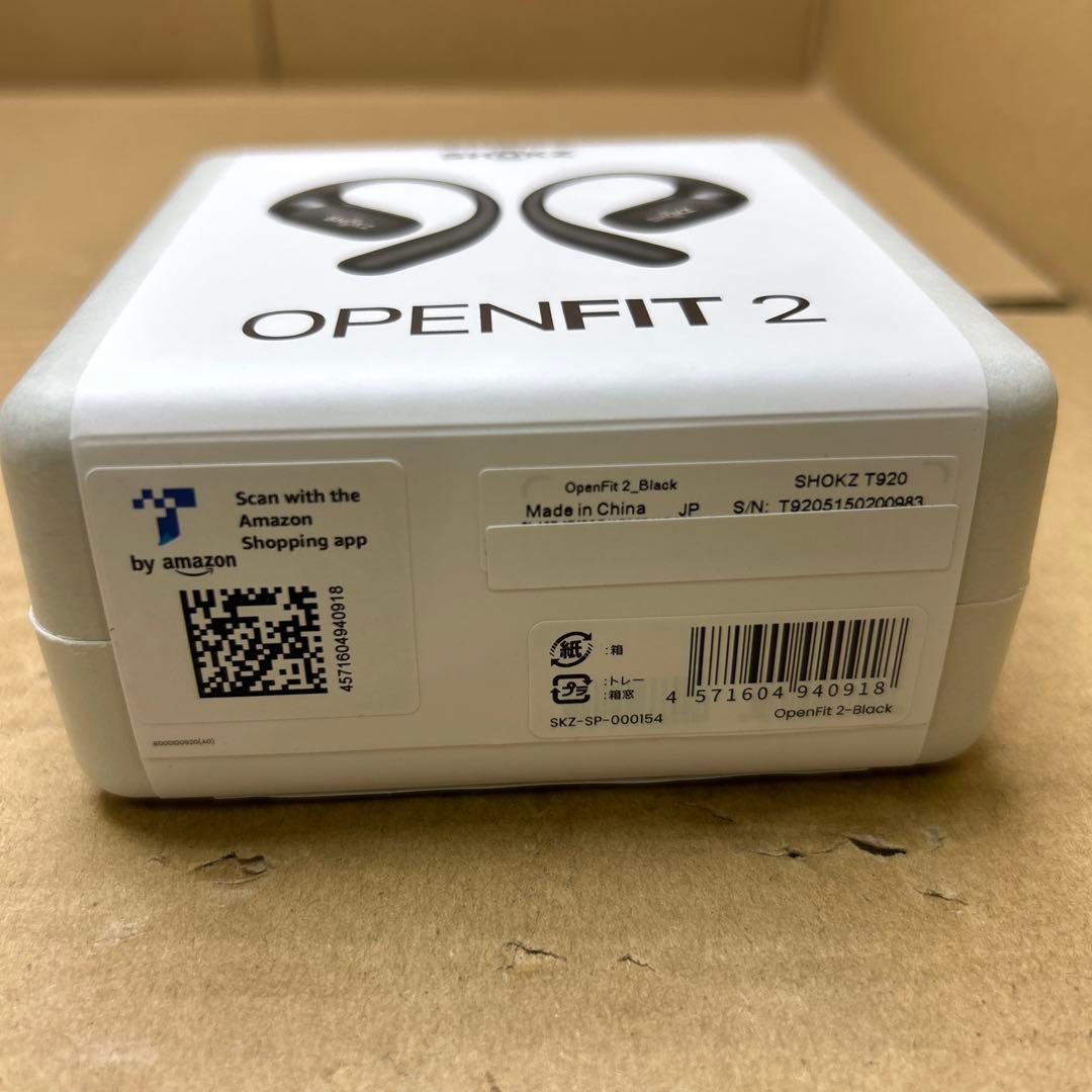 Shokz OpenFit 2 オープンイヤーヘッドホン 完全ワイヤレスイヤホン