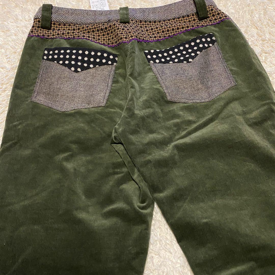 タグ付き・未使用級✨アルベロベロ　ブタさん　パッチワーク　ウール　パンツ　ズボン