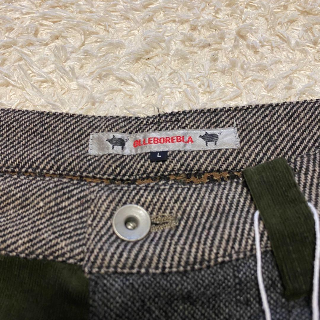 タグ付き・未使用級✨アルベロベロ　ブタさん　パッチワーク　ウール　パンツ　ズボン