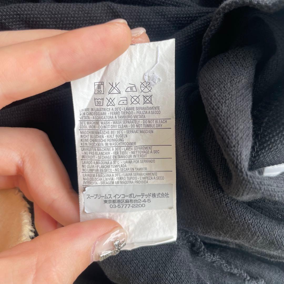 $ MONCLER ブラック ポロシャツ　ワッペン　Slim Fit コットン