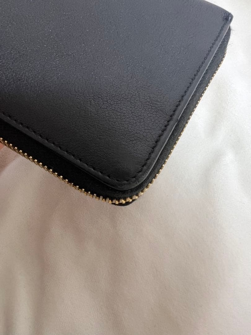 イヴ・サンローラン ラウンドファスナー 長財布 ウォレット ブラック