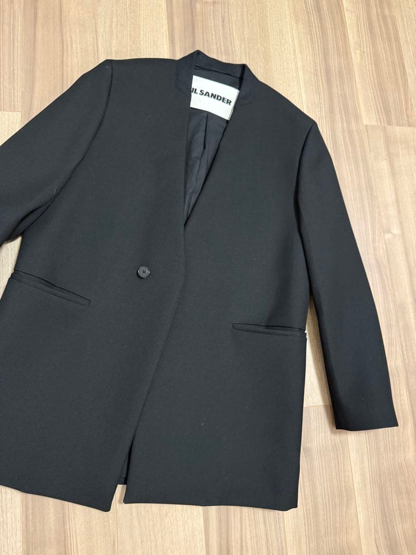 タカ JIL SANDER ブラック テーラード 46 定価40万