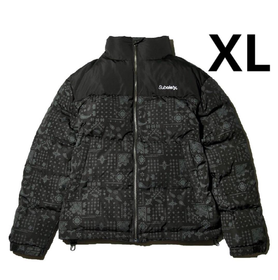 subciety ダウンジャケット　ペイズリー