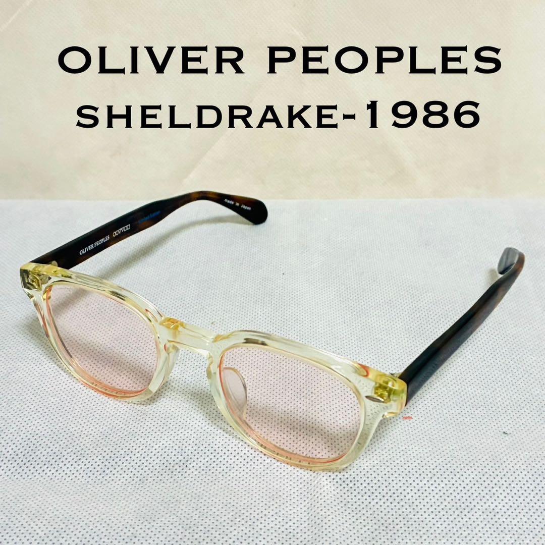 【希少】オリバーピープルズ　SHELDRAKE サングラス　ピンク　クリア