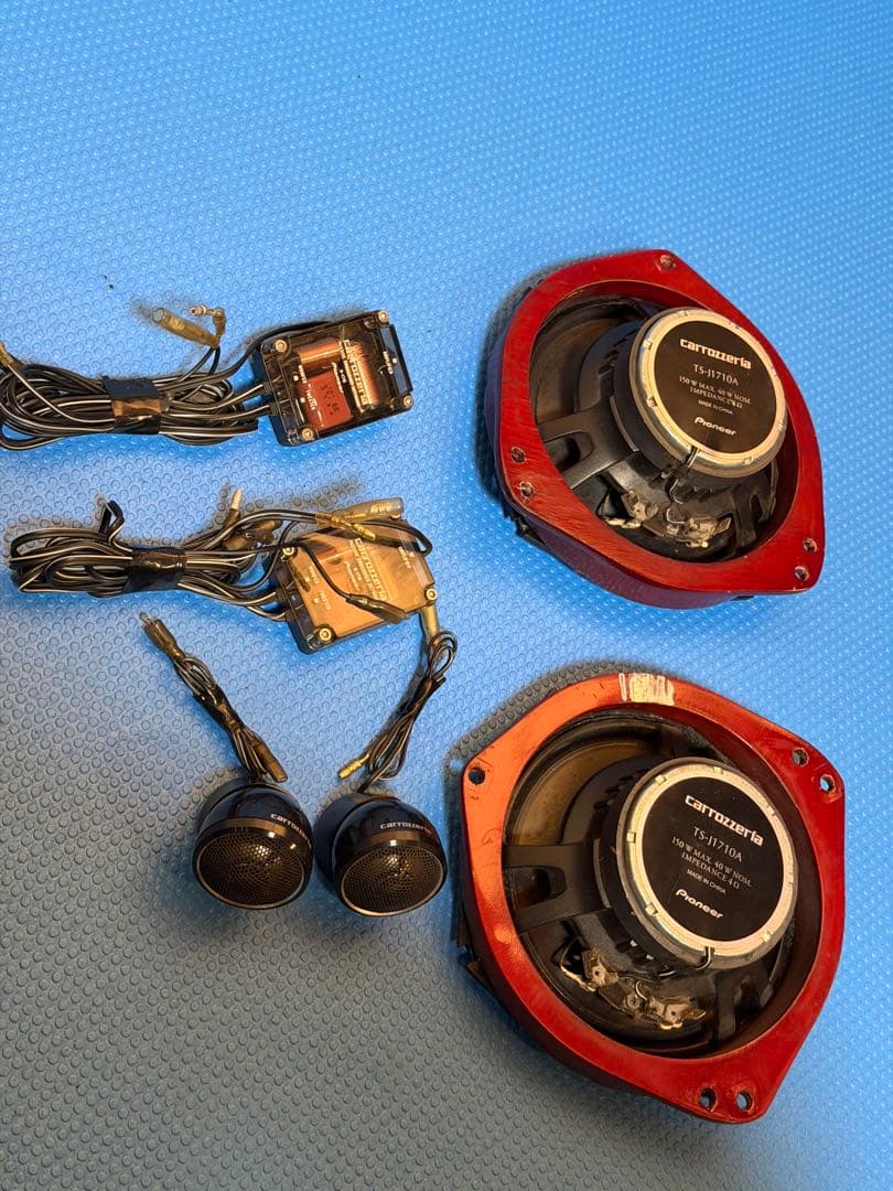 カロッツェリア スピーカー TS-J1710A クロスオーバー、バッフル付き