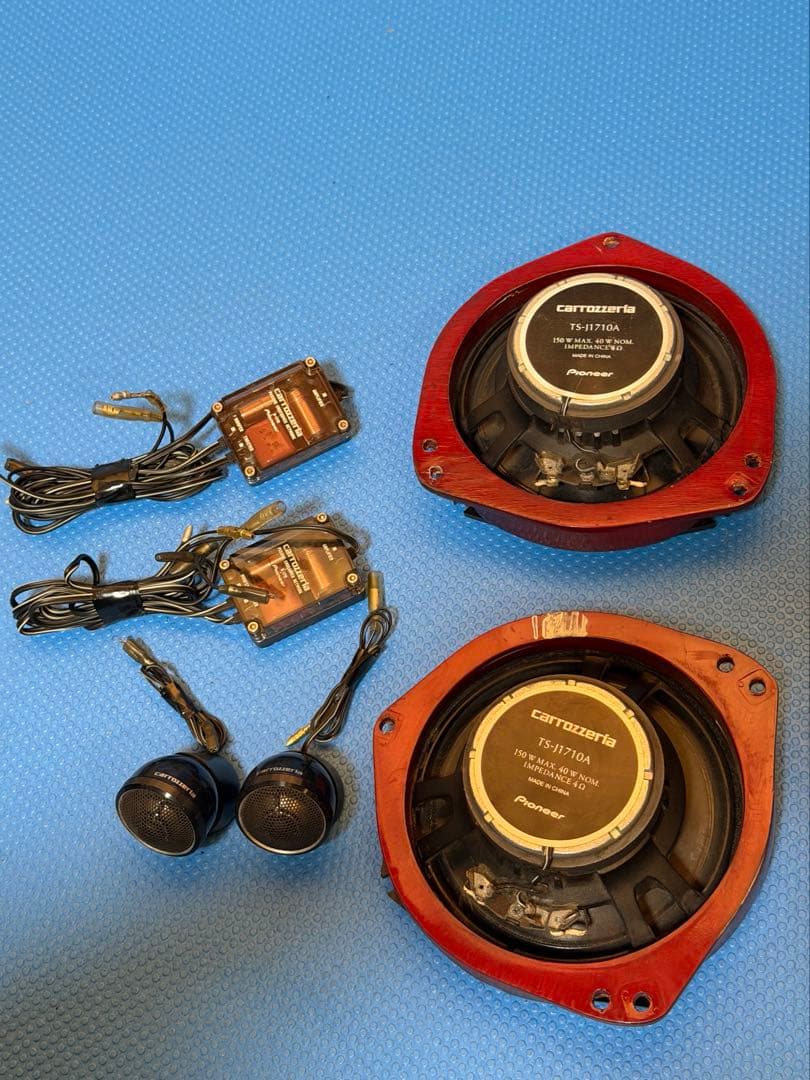 カロッツェリア スピーカー TS-J1710A クロスオーバー、バッフル付き