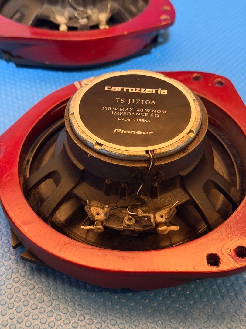 カロッツェリア スピーカー TS-J1710A クロスオーバー、バッフル付き