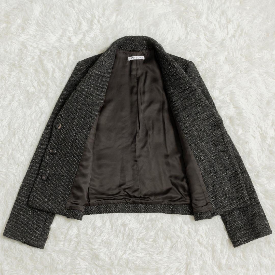 美品 Plage プラージュ R'IAM ツイードMINI ジャケット 36