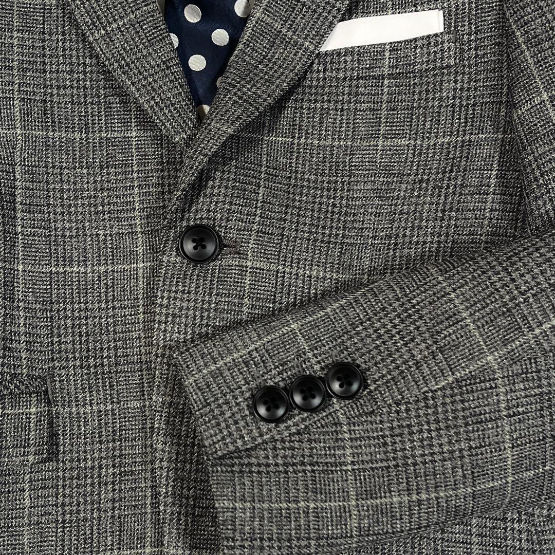 フォーマルスーツ 120 男の子スーツ 入学 卒園 チェック柄 ロングパンツ