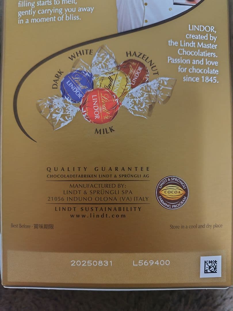 Mickey様用　リンツリンドール　4箱