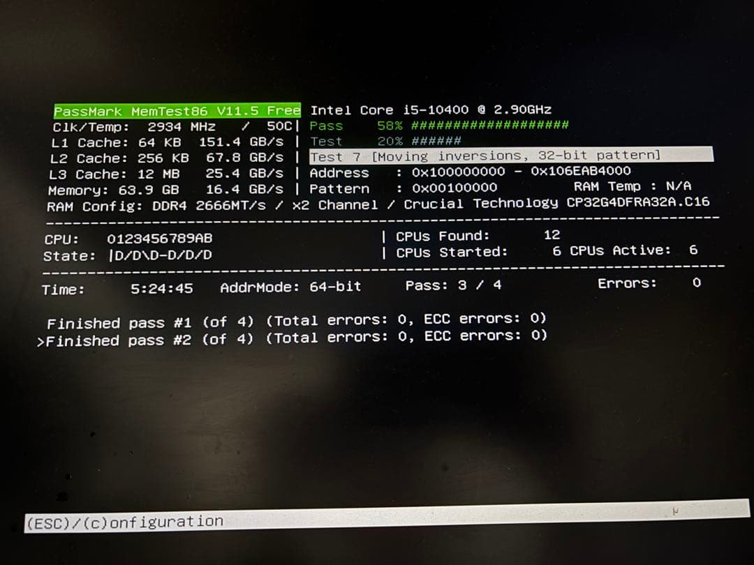Crucial Pro DDR4 3200 32GBx2枚 64GB 動作確認済