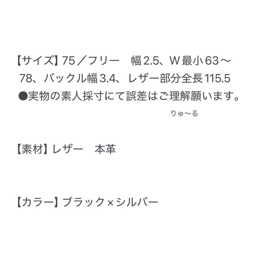 美品⭐️MAISON BOINET メゾンボワネ ベルト レザー 25m／75