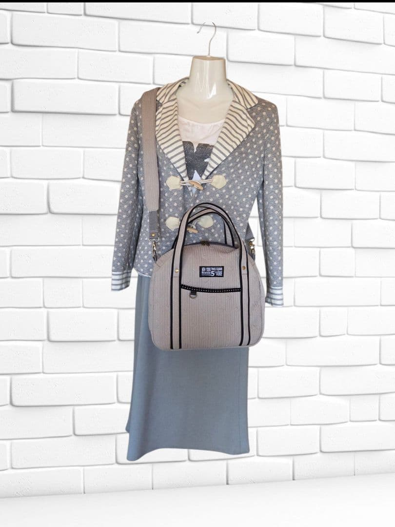 JUNE様　丸型ボストンバッグ(L)　ヌビキルト　ハンドメイド