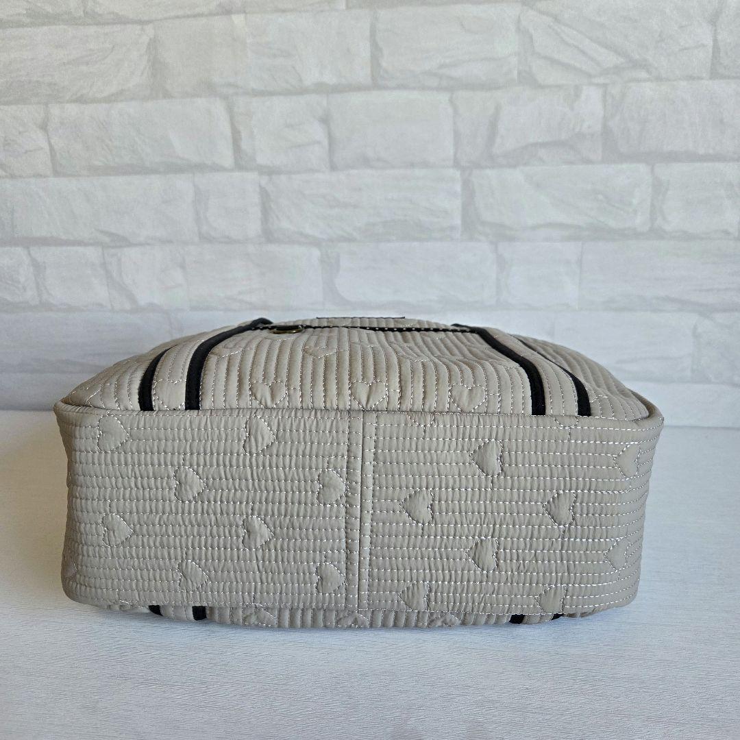 JUNE様　丸型ボストンバッグ(L)　ヌビキルト　ハンドメイド