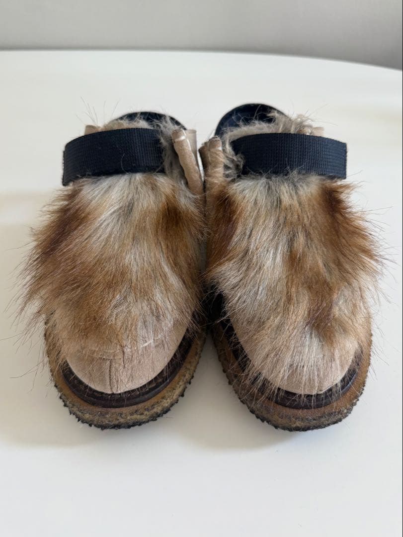 期間限定値下げ sacai ファーサンダル カウハイド