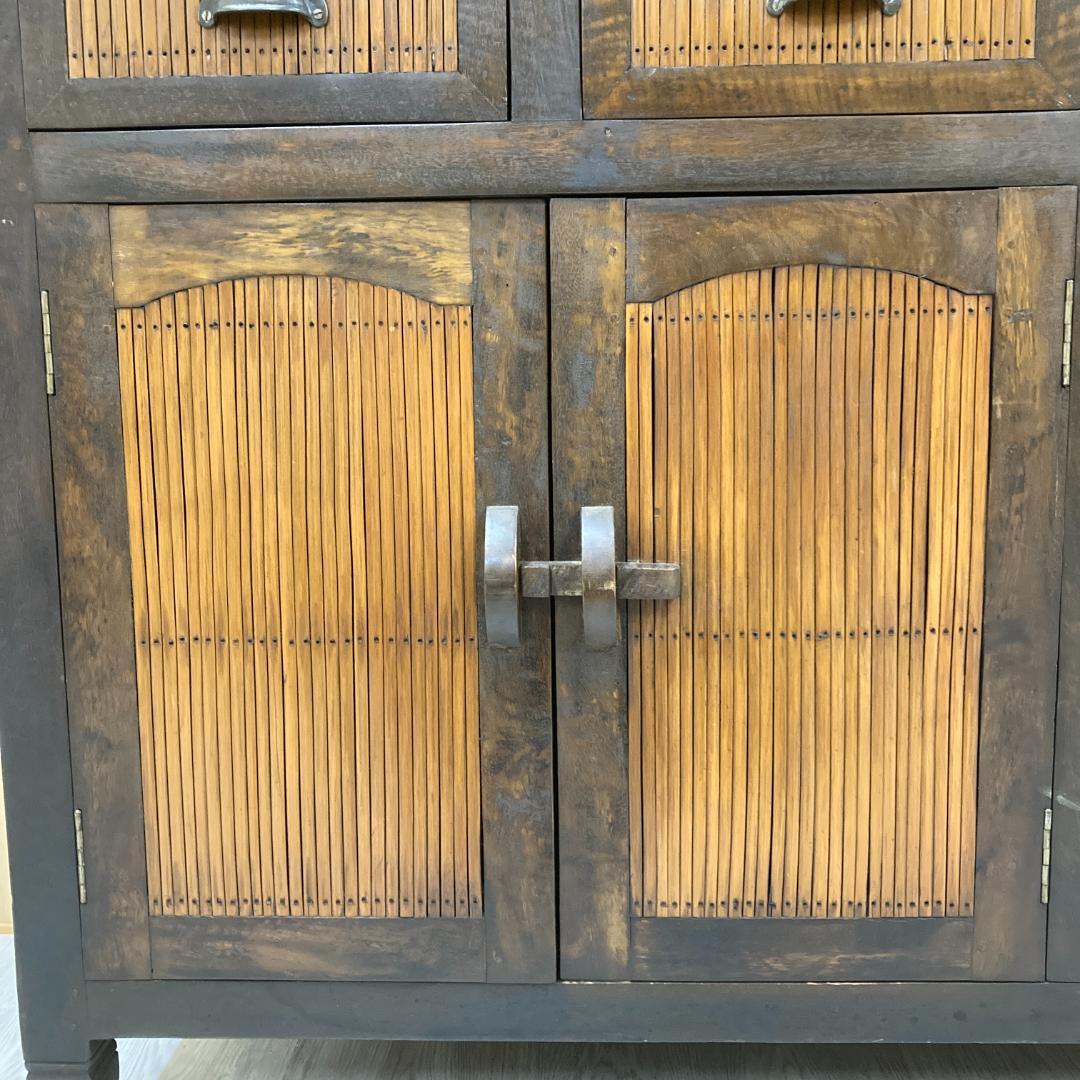 まゆみ　アジアン　バンブー　サイドボード　キャビネット