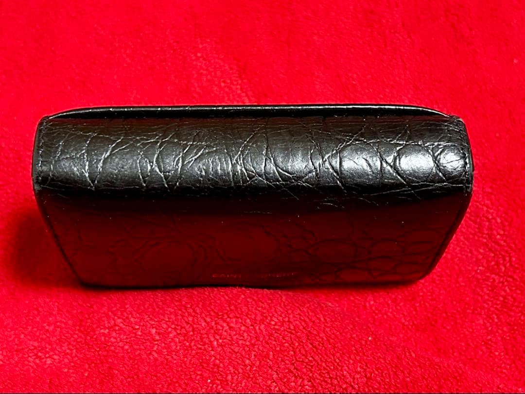 サンローランパリ クロコ 名刺入れ カードケース