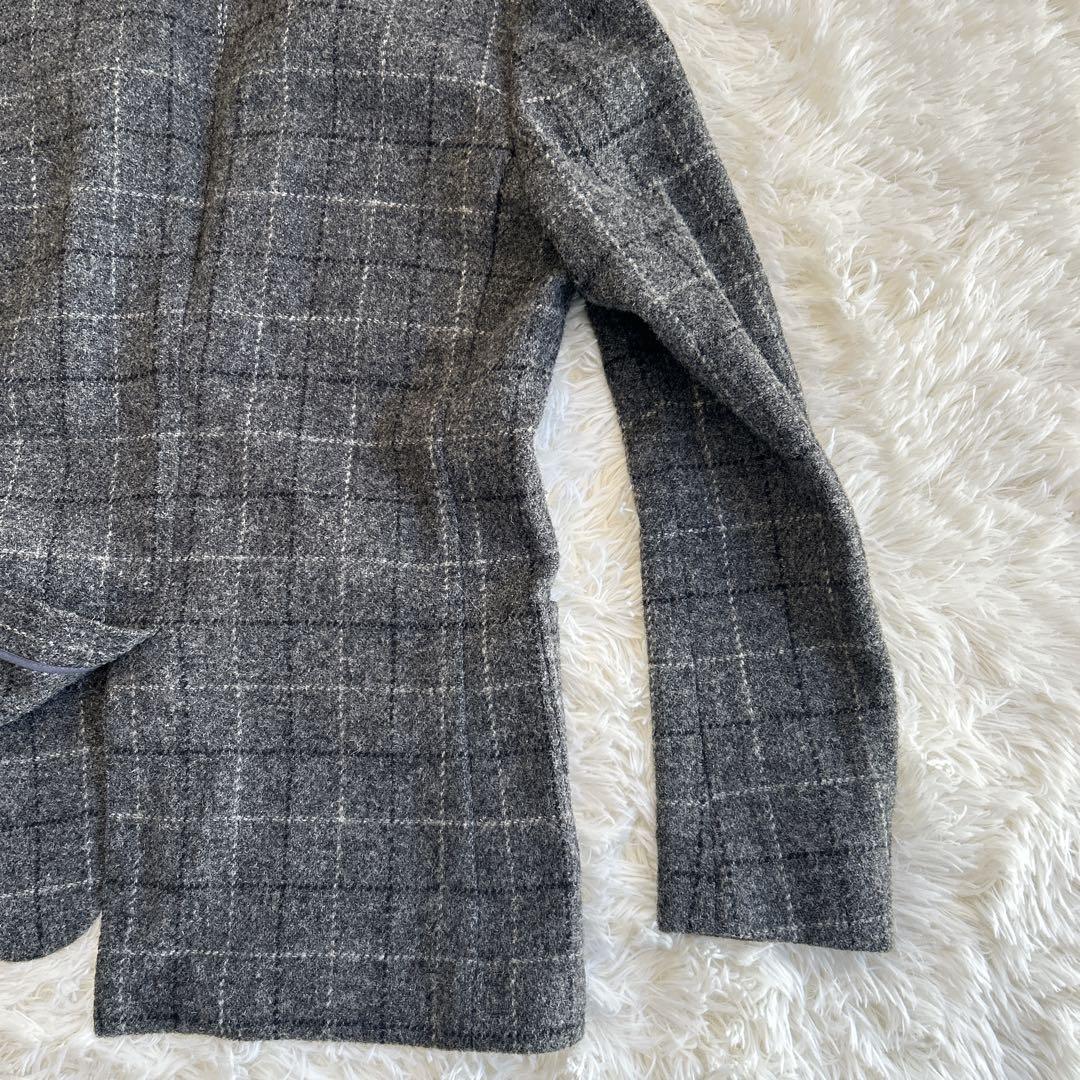 美品✨シップス ハリスツイード ウィンドウペン テーラードジャケット アンコン