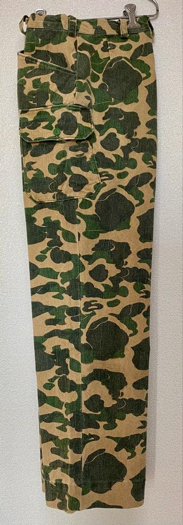 60s 〜70s コットンキャンバス　カモフラ　カーゴパンツ