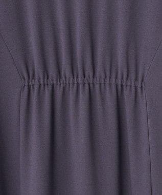 美品！組曲　ウォームジョーゼットティアード ワンピース　ブラック