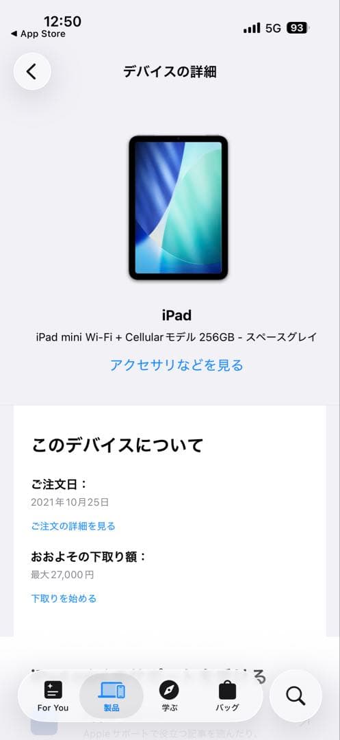 iPad mini 6 256G セルラー
