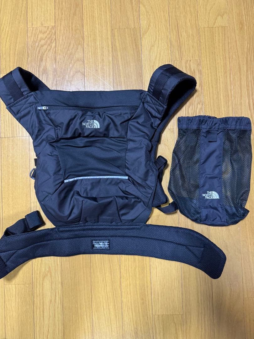 【美品】ノースフェイス 抱っこ紐 ブラック NMB82150 説明書付き 正規品