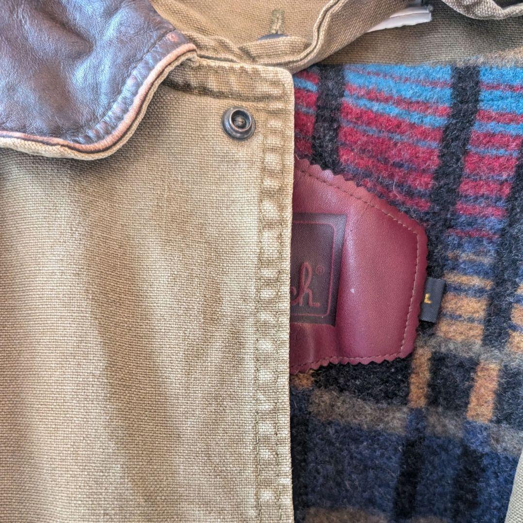 90s Woolrich カーキ ハンティングジャケット USA製 ダック生地