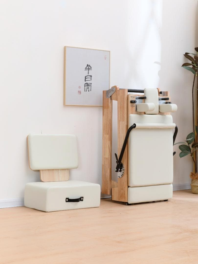 新品ウッドフォルダブルピラティスリフォーマー セット