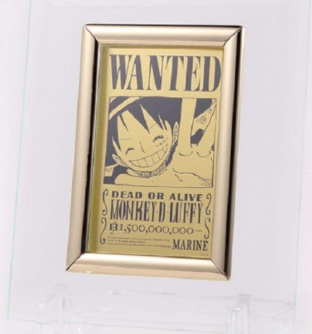 キラポイさんONEPIECE 純金製 ルフィ 手配書 ワンピース　カード