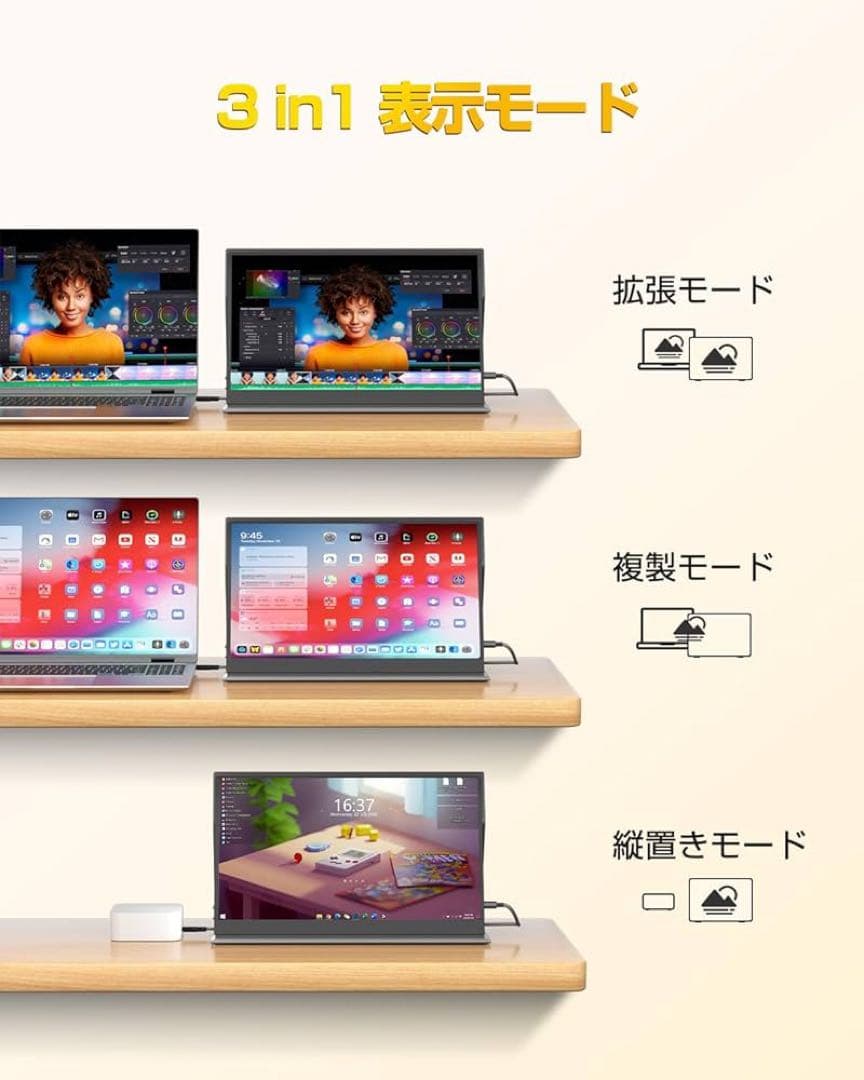 「1台限定」未使用品 15.6型タッチモバイルモニター FHD