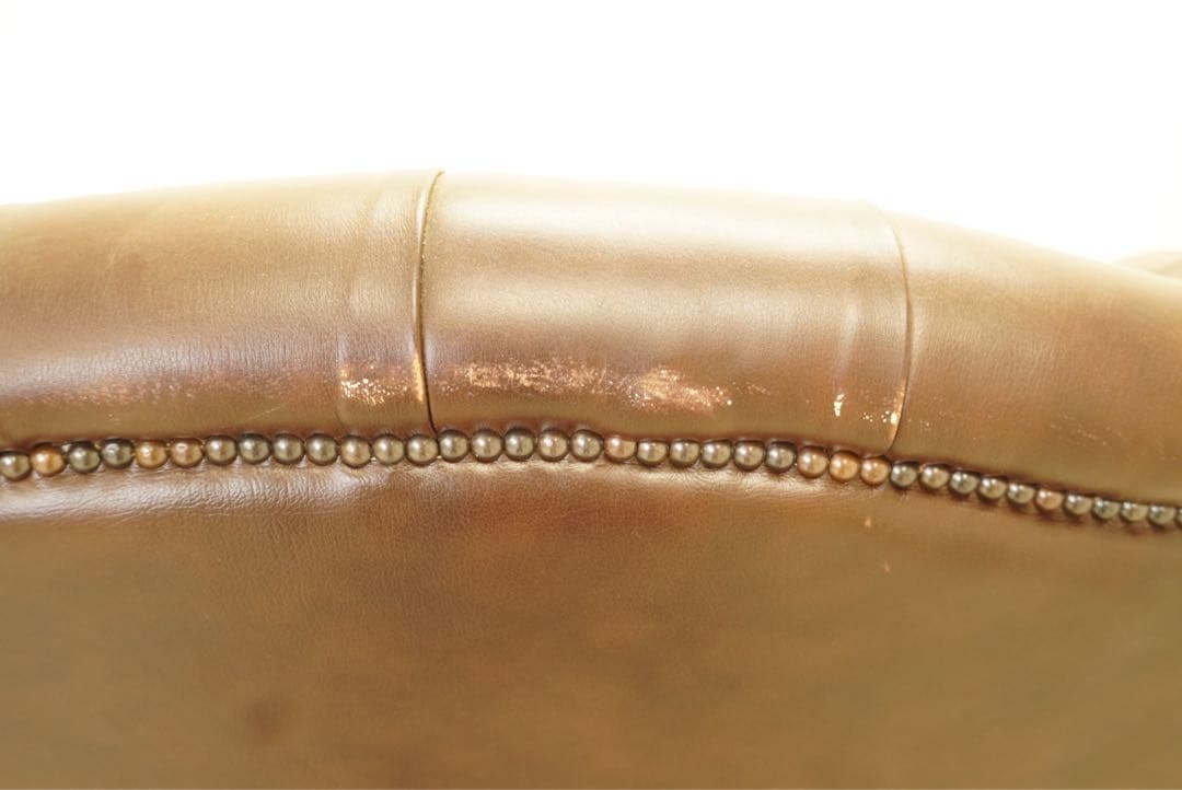 期間限定割引　英国　ヴィンテージ　チェスターフィールド　イギリス製ブラウン