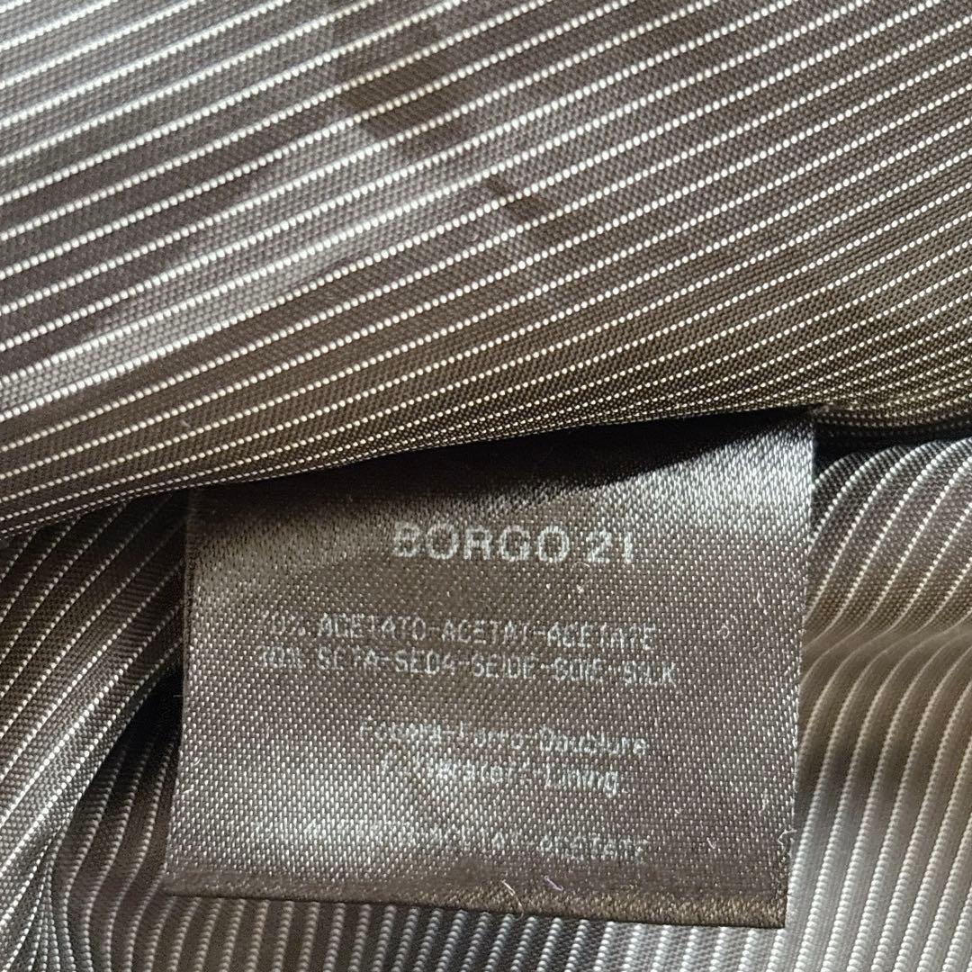 極美品✨ジョルジオアルマーニ 伊製 シェブロン柄ジャガード　テーラードジャケット