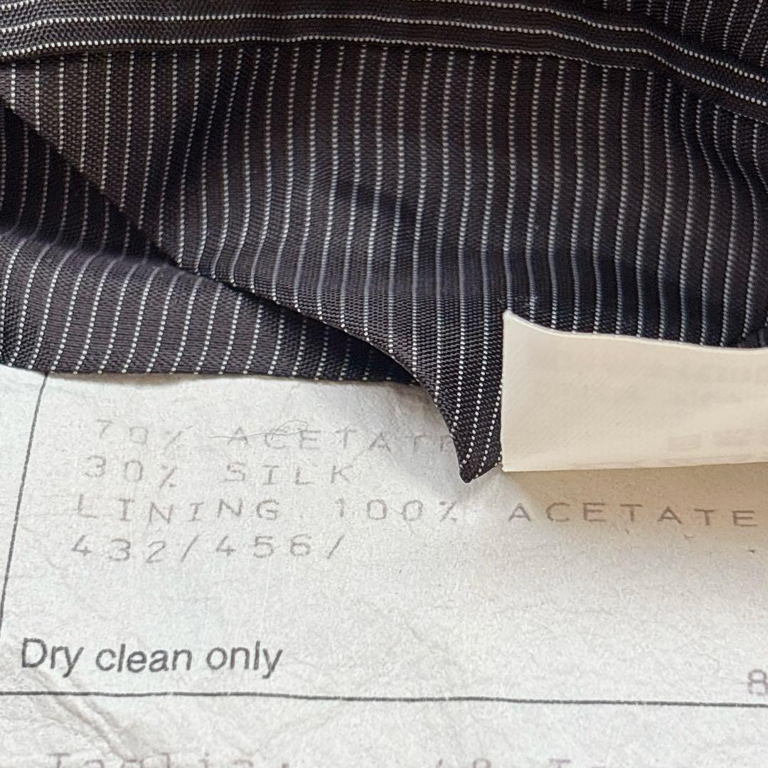 極美品✨ジョルジオアルマーニ 伊製 シェブロン柄ジャガード　テーラードジャケット