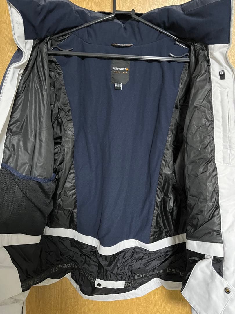 ICEPEAK ネイビー/ホワイト スキーウェア 上下セット XL