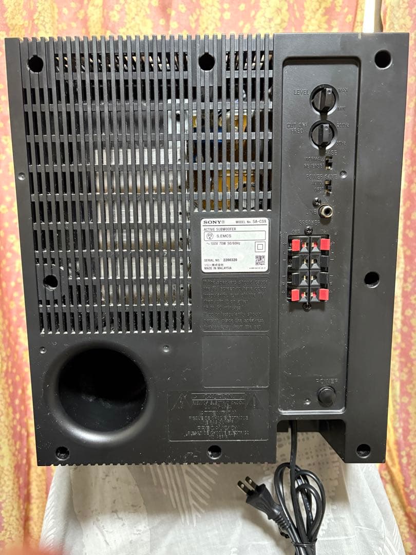 ソニー SONY サブウーファー スピーカー SA-CS9