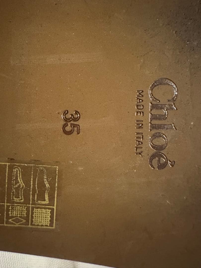 【美品】Chloé フラットサンダル アイボリー　箱付き