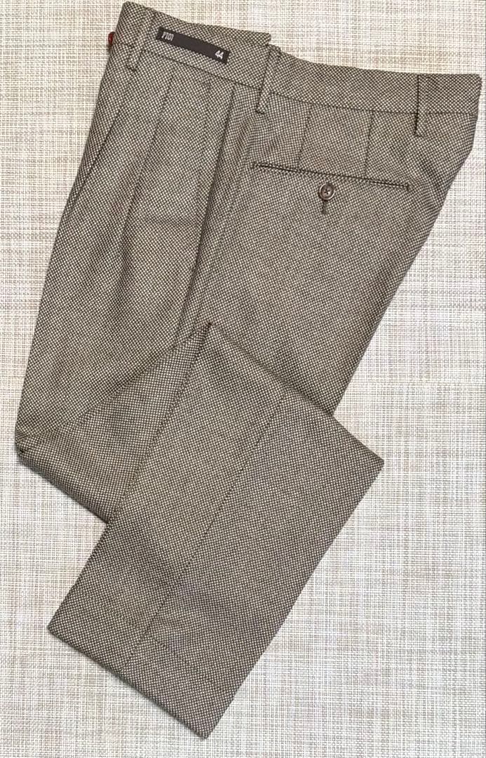 【未着用】PT01 PREPPY FIT スラックス バーズアイ サイズ44