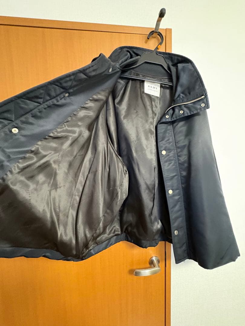 アッパーハイツ ARMY アダムエロペ ジャケット ブルゾン ブラック 黒