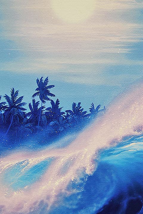 ラッセン【マウイムーンⅡ】 手彩色 キャンバスエディション　キャンバスのみ