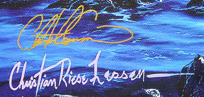 ラッセン【マウイムーンⅡ】 手彩色 キャンバスエディション　キャンバスのみ