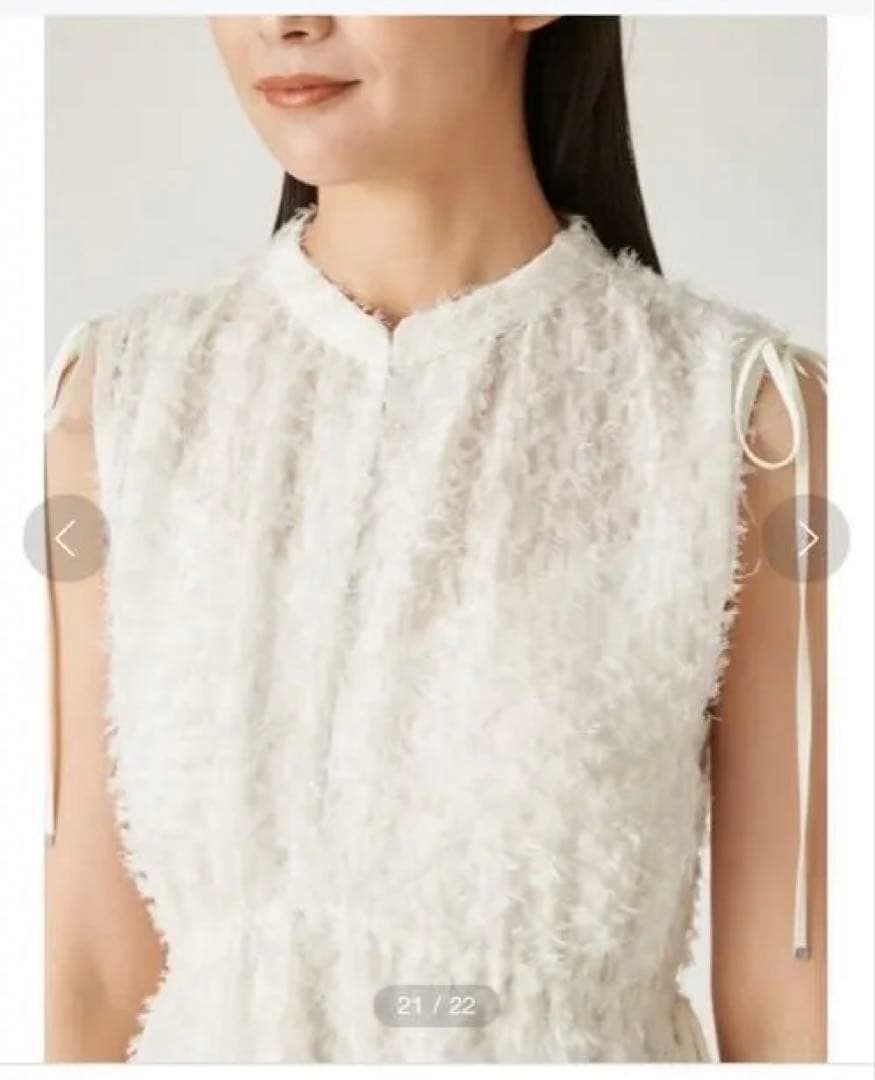 お値下げ今週のみ　新品未使用　フリンジジャガードティアードワンピース