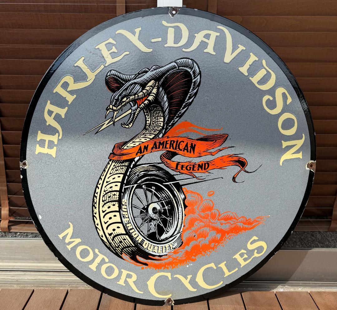 ハーレーダビッドソン 看板 HARLEYDAVIDSON 76cm 世田谷ベース