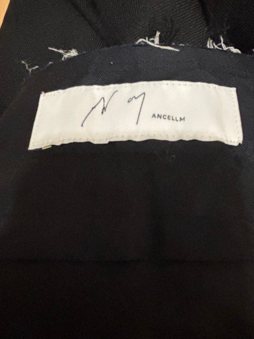 ゆ*う様 ANCELLM DAMAGE WOOL 2TUCK SLACKS