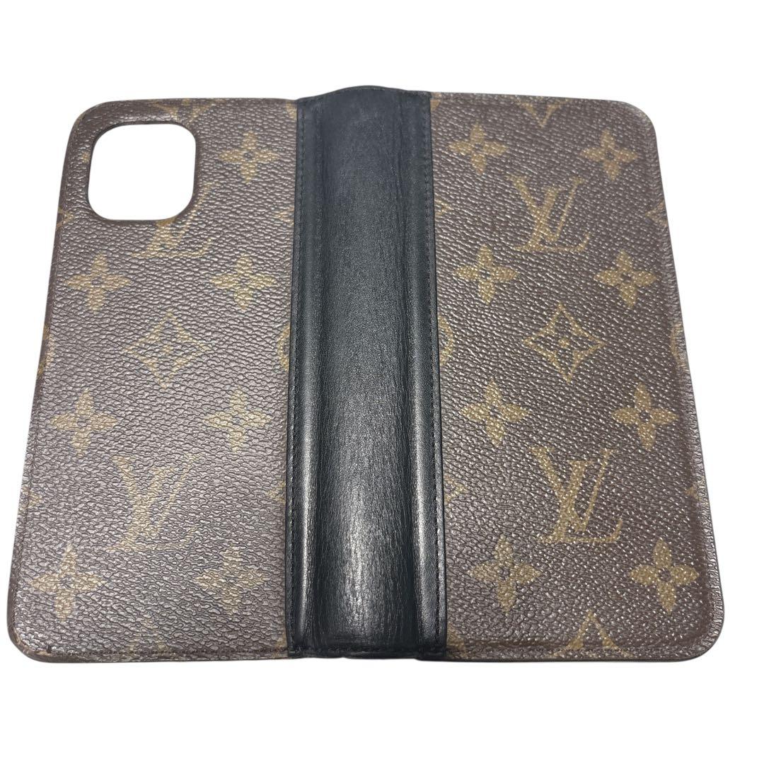 ［正規品］ルイヴィトン　iPhone 11 手帳型ケース　モノグラム　ブラウン