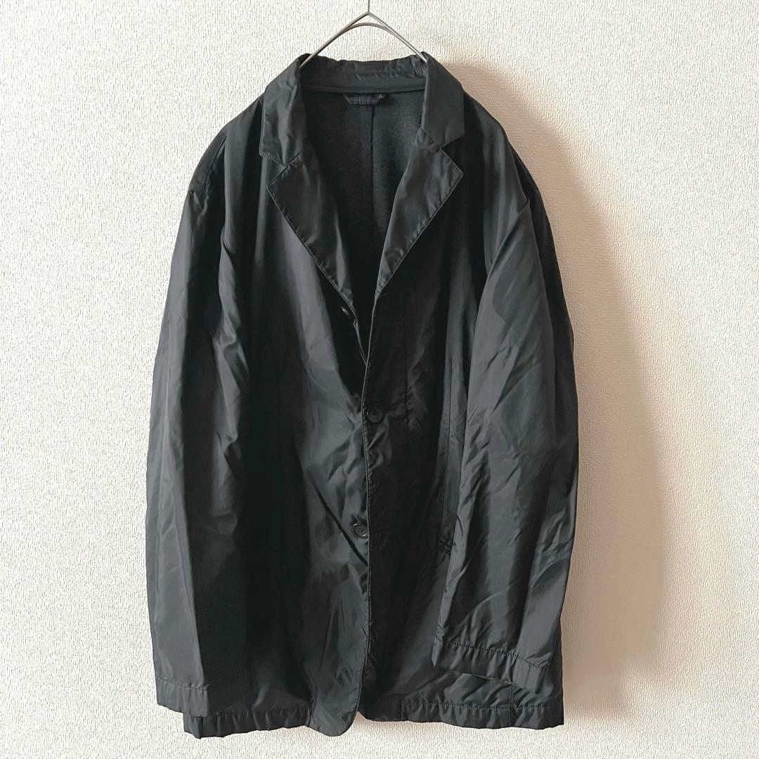 90s エンポリオアルマーニ テーラードジャケット 裏地切替 46 ブラック