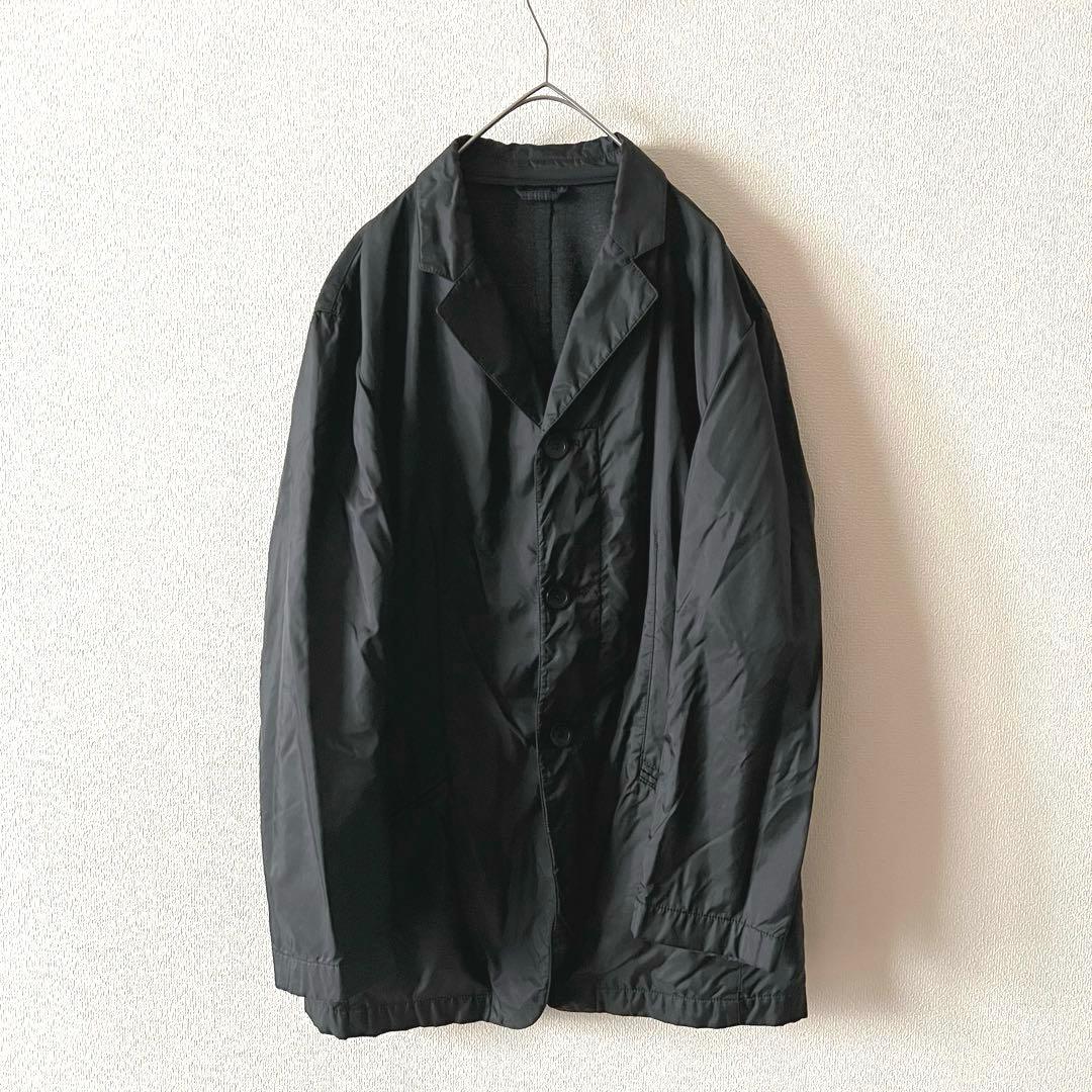 90s エンポリオアルマーニ テーラードジャケット 裏地切替 46 ブラック