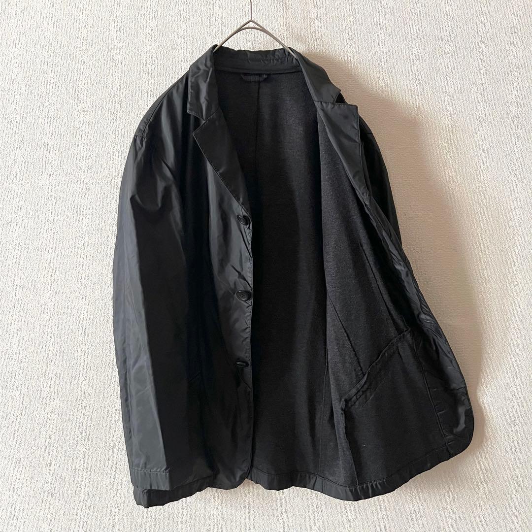 90s エンポリオアルマーニ テーラードジャケット 裏地切替 46 ブラック