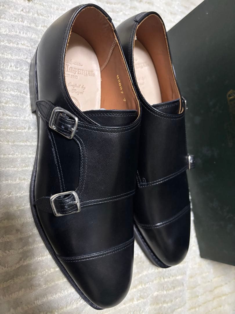 新品　ユニオンインペリアル　U2007 ダブルモンク　7EEE 25 革靴